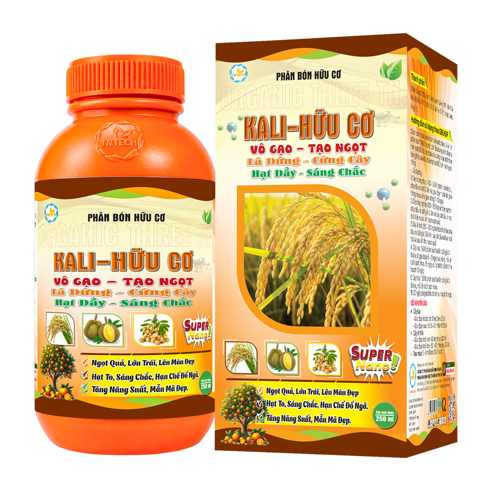 KALI HỮU CƠ_VÔ GẠO – TẠO NGỌT