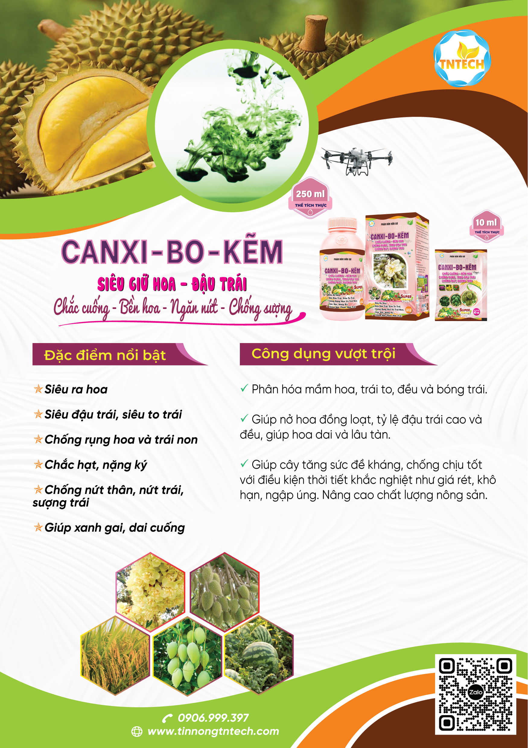 Canxi - Bo - Kẽm _ Siêu Giữ Hoa - Đậu Trái - Image 3